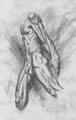 Michael Hensley Drawings, Male Form 34